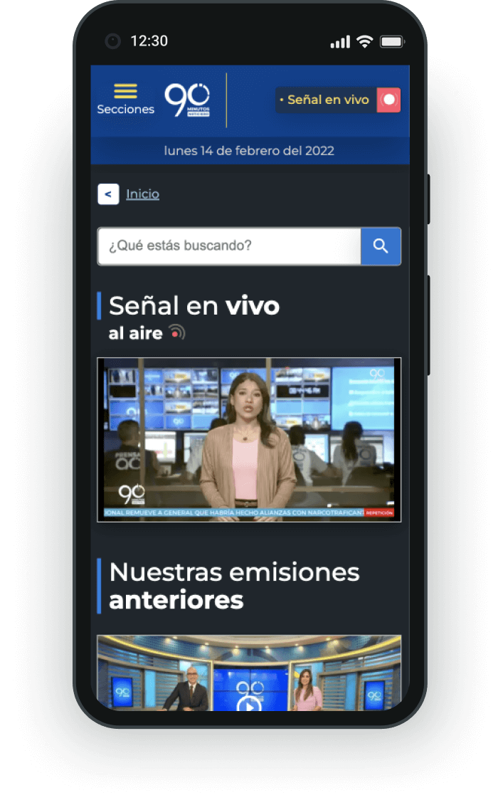 Imagenes del proyecto 90 Minutos