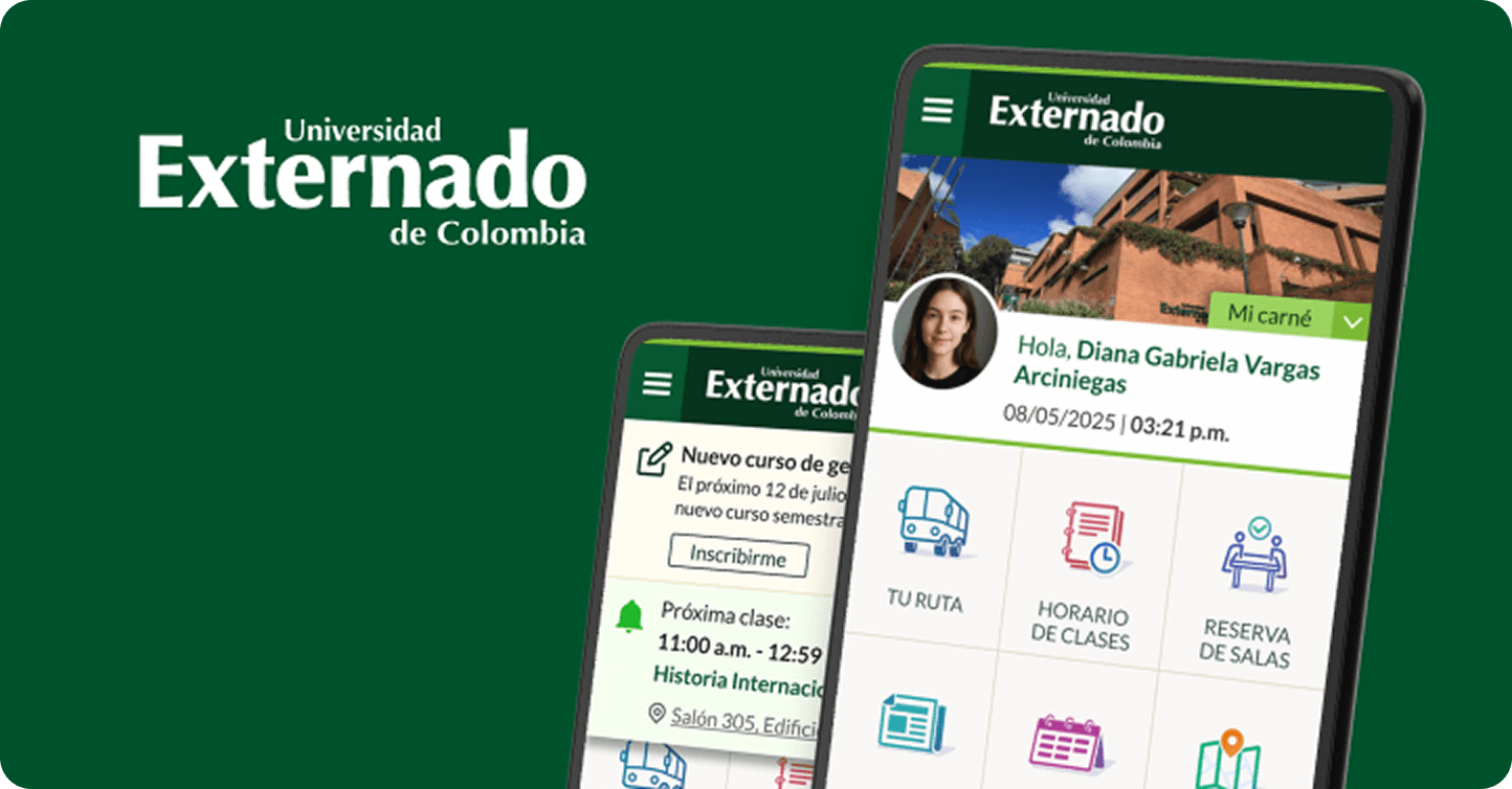 Desarrollo de app móvil Externado    