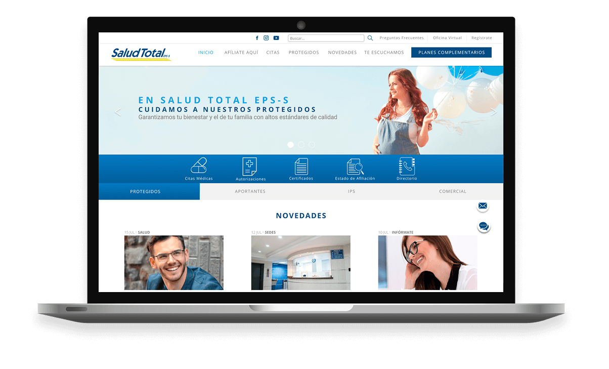 Imagenes del proyecto SALUD TOTAL